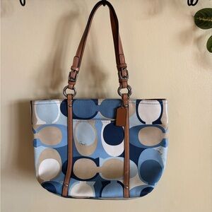 Coach Multicolor Signature Tote Bag
